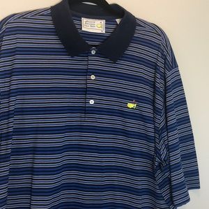 Augusta National Golf Shop Blue Striped Shirt XL